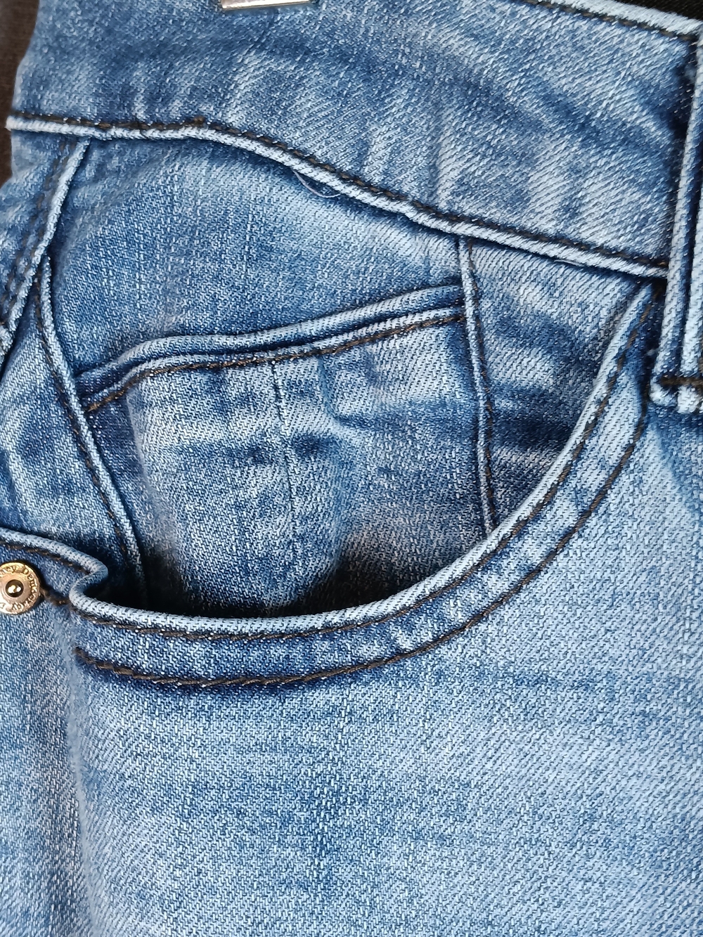Democracy Light Blue Flare Jeans - Straight Leg Denim Ab-Solution - Picture 3 of 7